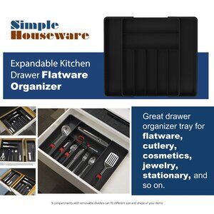 Simple Houseware - Expandable Drawer Organizer